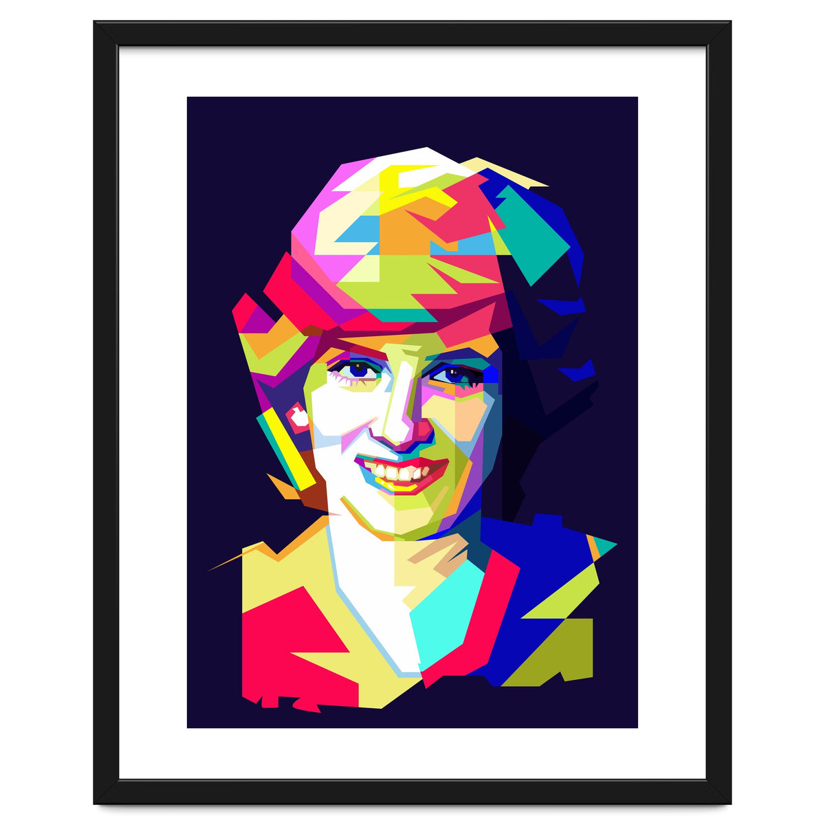 Lady Diana Princes Of Wales Pop Art WPAP