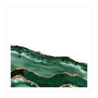 Emerald & Gold Agate Texture 08 (Print Only)