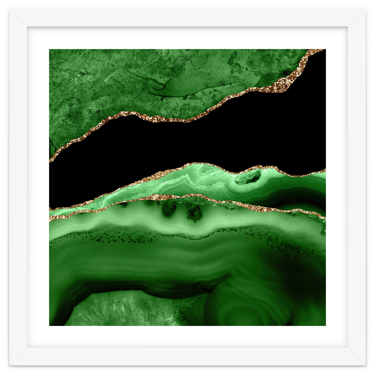 Green & Gold Agate Texture 13