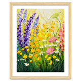 Sun-Drenched Wildflower Meadow Oil Painting thumbnail
