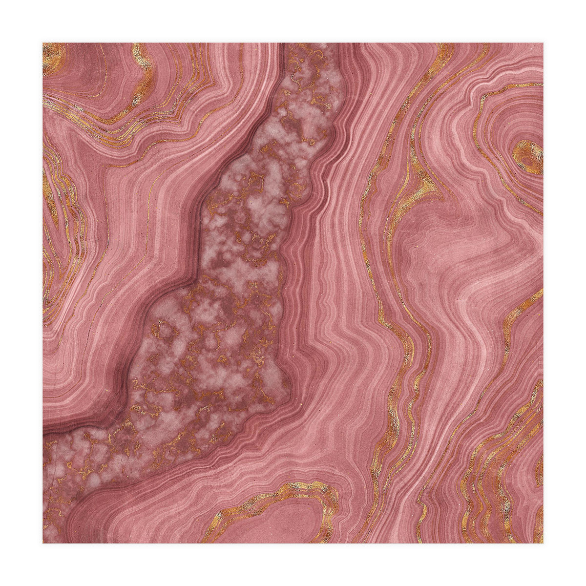 Pink Agate Texture 03 (Print Only)