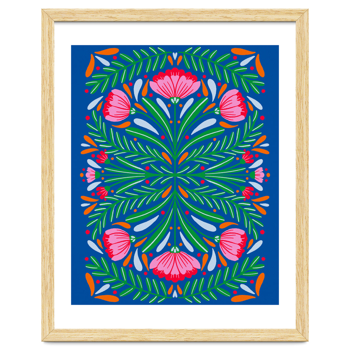 Bold Symmetrical Flowers