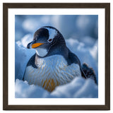 Gentoo Penguin In Its Natural Snowy Habitat thumbnail