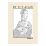 Lady With An Ermine – Leonardo Da Vinci Ascii Art (Print Only) thumbnail