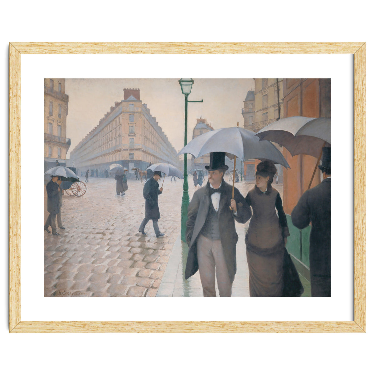 Gustave Caillebotte: Rue de Paris, temps de pluie - Paris Street in Rainy Weather, 1877.