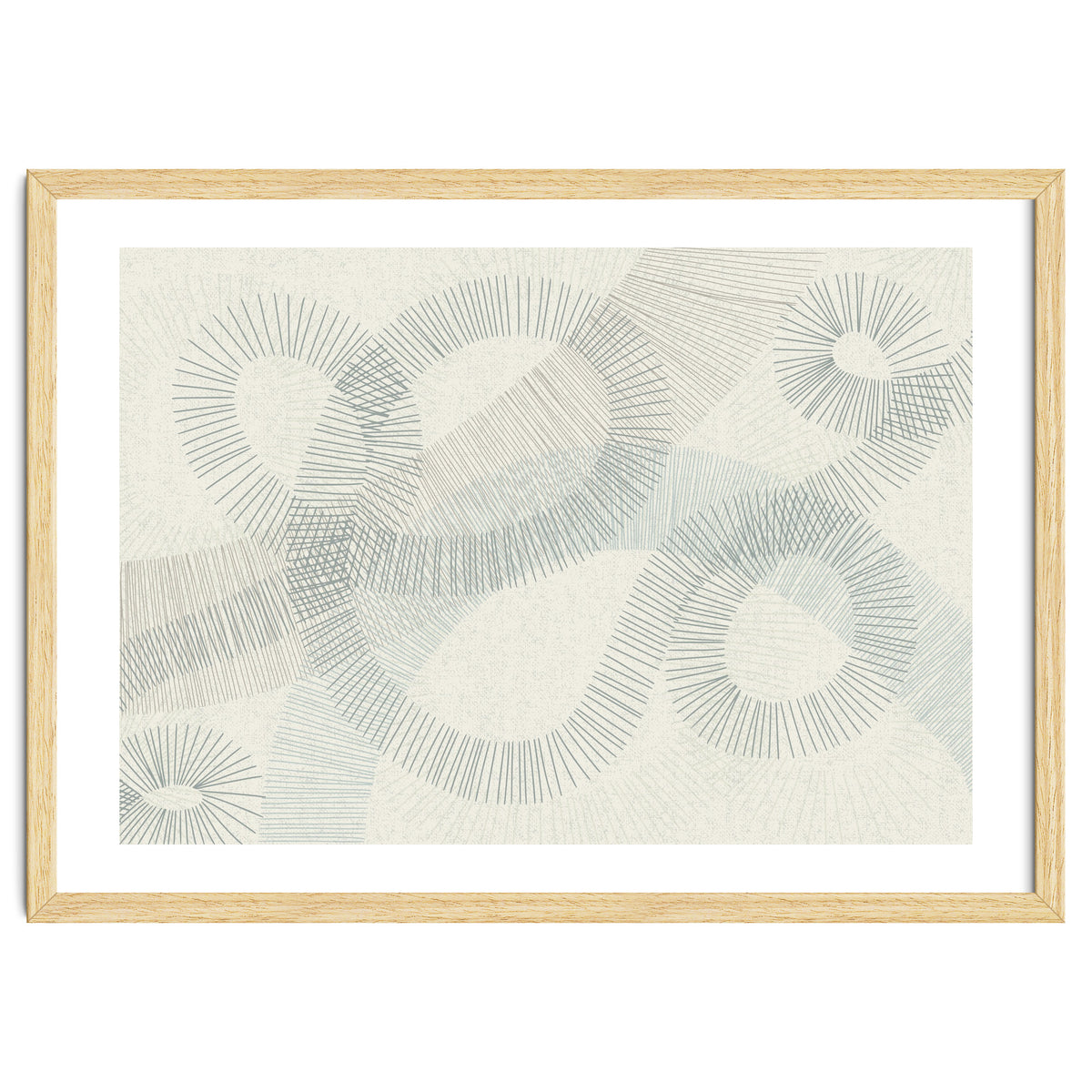calming essentials Curved Lines blue