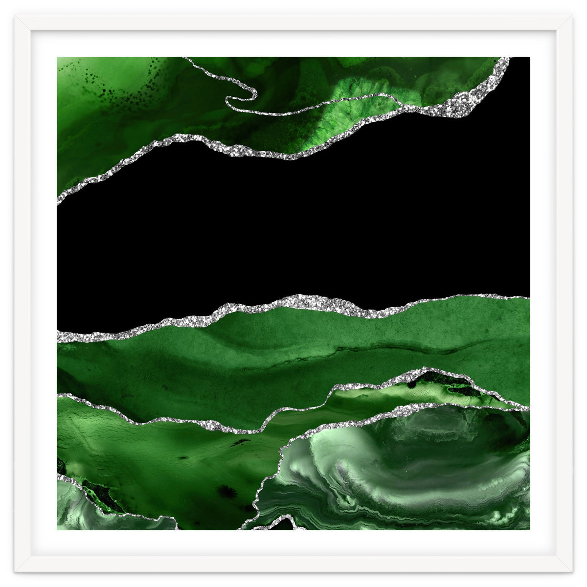 Green & Silver Agate Texture 02