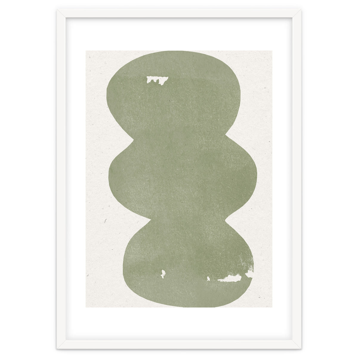 GREEN WATERCOLOR SHAPES NO.2