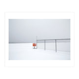 Detour sign in the snow beach (Print Only) thumbnail