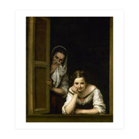 Bartolome Esteban Murillo:Two Women at a Window, c.1655/1660. National Gallery of Art Washington DC. (Print Only)