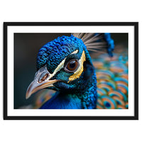 Close Up Of A Peacock Head And Eye