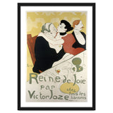 Henri de Toulouse-Lautrec: Poster for the novel Reine de joie, moeurs du demi-monde by Victor Joze. thumbnail