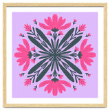 Magenta mandala flowers thumbnail