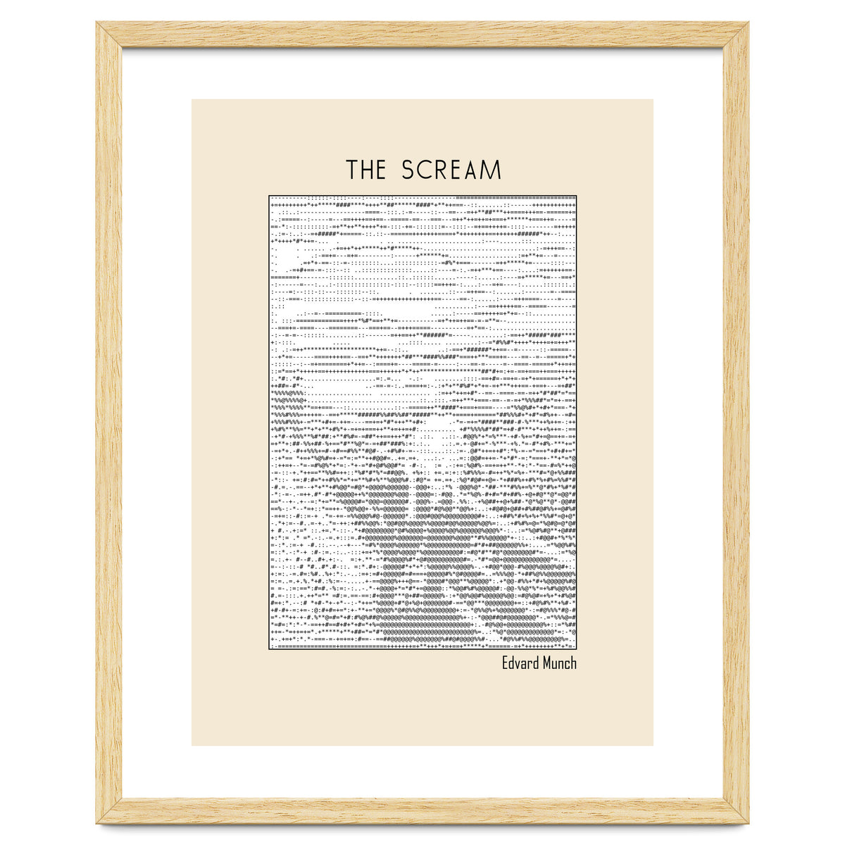 The Scream – Edvard Munch (ascii art)