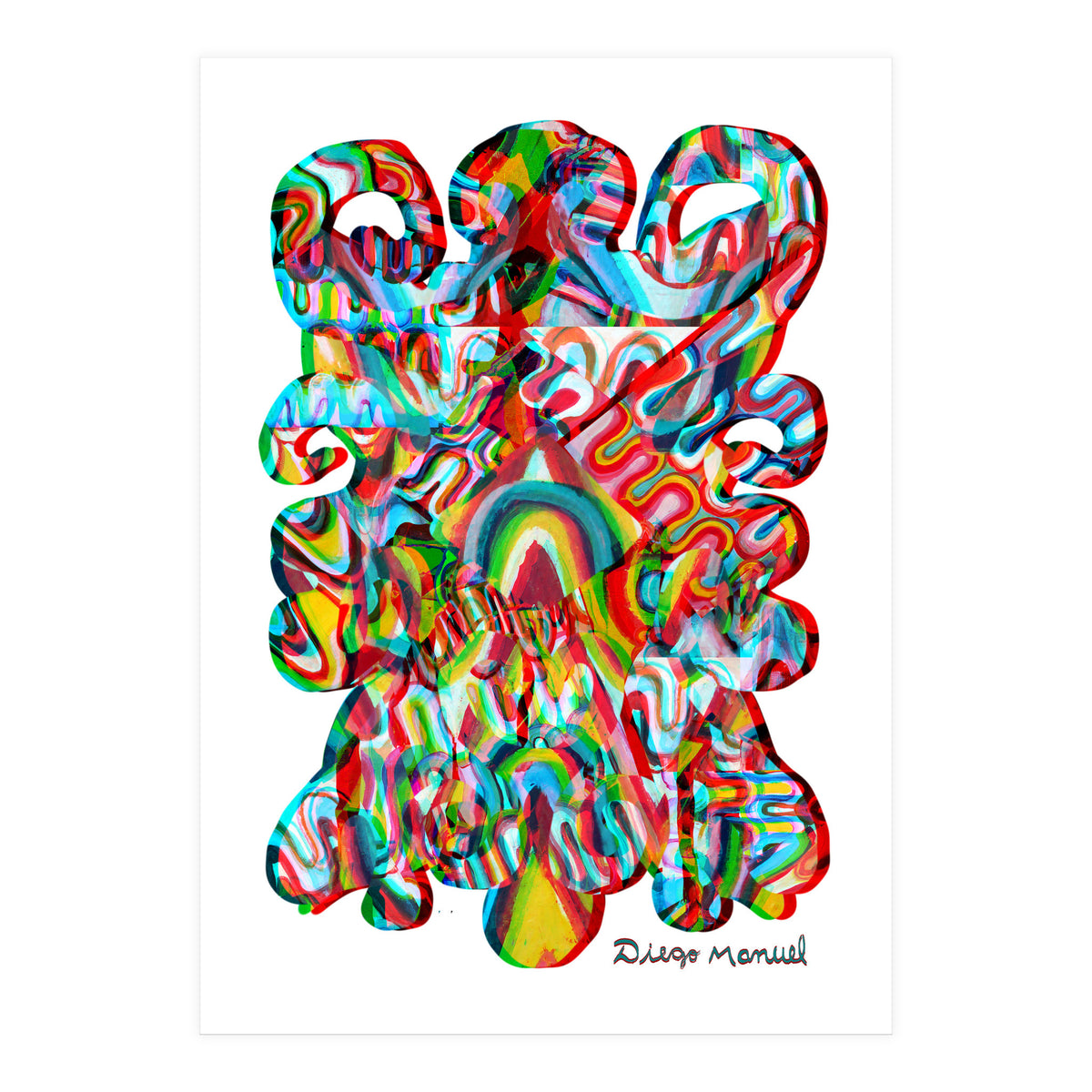 Pop Abstract Asimetrico 42 Copia (Print Only)