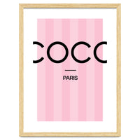 Paris Fashion Quote Art, Coco Chanel, Chic Decor
