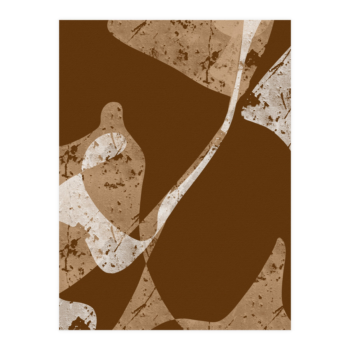 Brown Abstract Minimalist (Print Only)