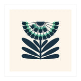Blue Retro Allium  (Print Only) thumbnail