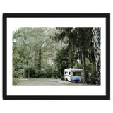 Travel trailer in the green garden thumbnail