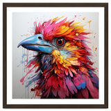 Vibrant Abstract Bird Portrait Watercolor Splash thumbnail