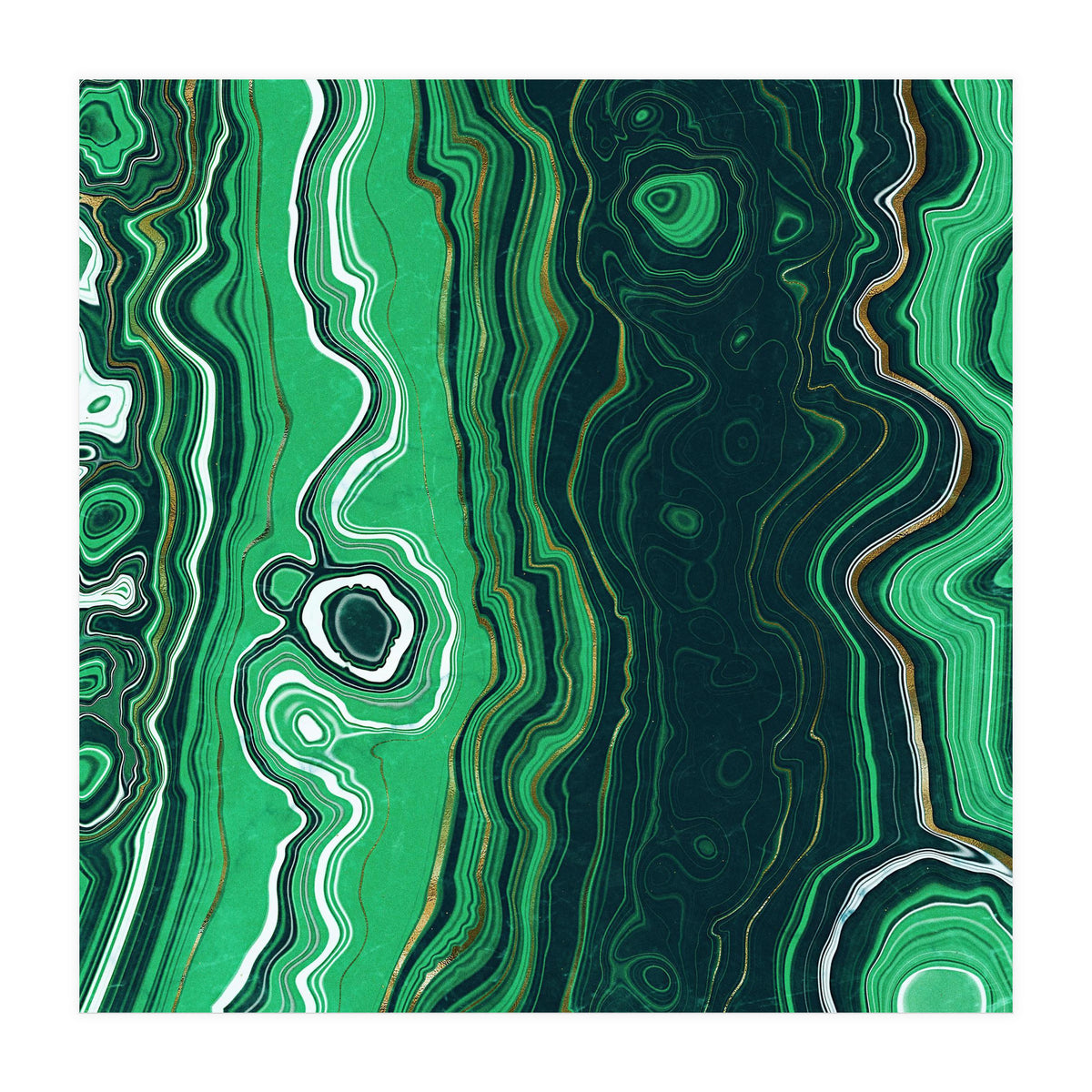 Malachite Texture 07 (Print Only)