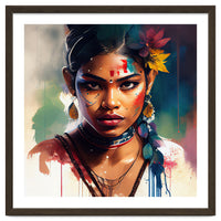 Festival Bloom Hindu Portrait