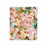 Gardenia | Vintage Botanical Nature Pattern | Blush Boho Plants Garden Floral (Print Only) thumbnail