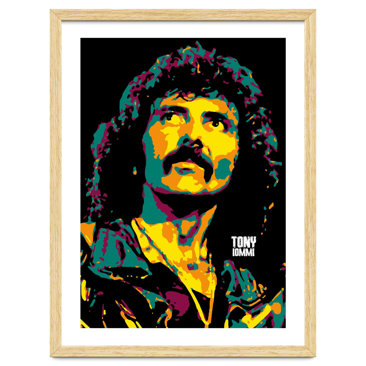 Tony Iommi Portrait Pop Art