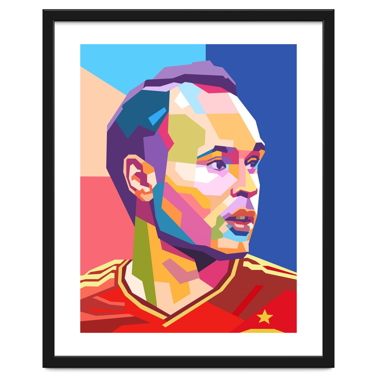 Iniesta pop art portrait