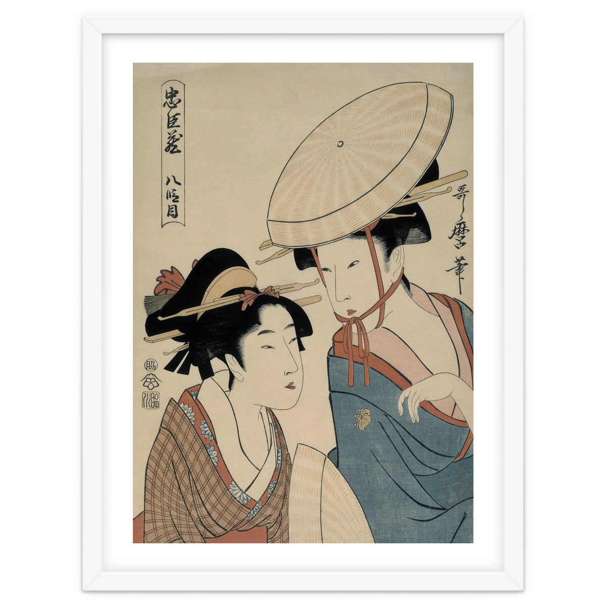 Kitagawa Utamaro (Copy); Takamizawa / 'Hachi-damme (Act VIII)', 1798-1799; 20th century.