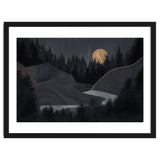 Abstract Landscape Midnight Moon thumbnail