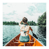 Row Your Own Boat | Woman Empowerment Confidence Painting | Positive Growth Mindset Boho Adventure (Print Only) thumbnail
