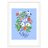 The Floopy Planter, Abstract Flower Pot Illustration, Pop Bohemian Eclectic Botanical, Flower Colorful Blossom thumbnail