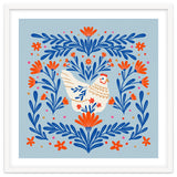 Blooming Chicken Blue And Orange thumbnail