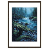 The Cerulean Current: A Whispering Flow Through the Moss