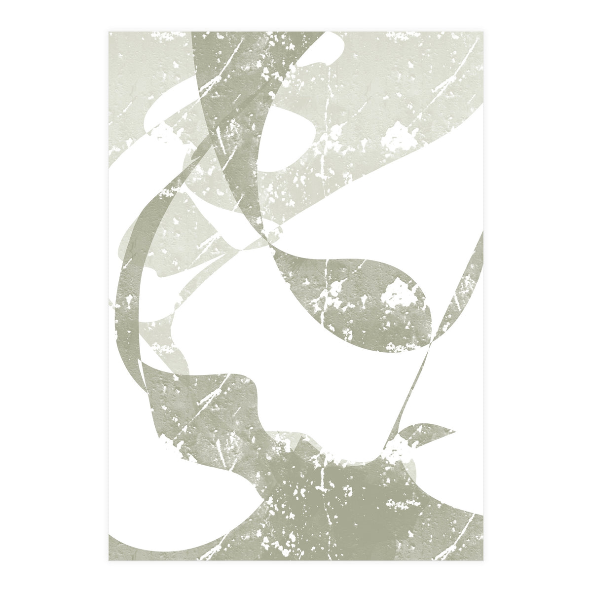 Sage Abstract Scratch (Print Only)