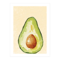 Avocado Half, Fresh Food Kitchen Art (Print Only)