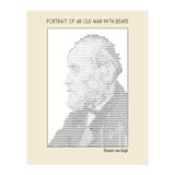 Portrait Of An Old Man With Beard – Ascii Art (vincent Van Gogh) (Print Only) thumbnail