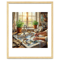 Cozy Kitchen Oil Painting