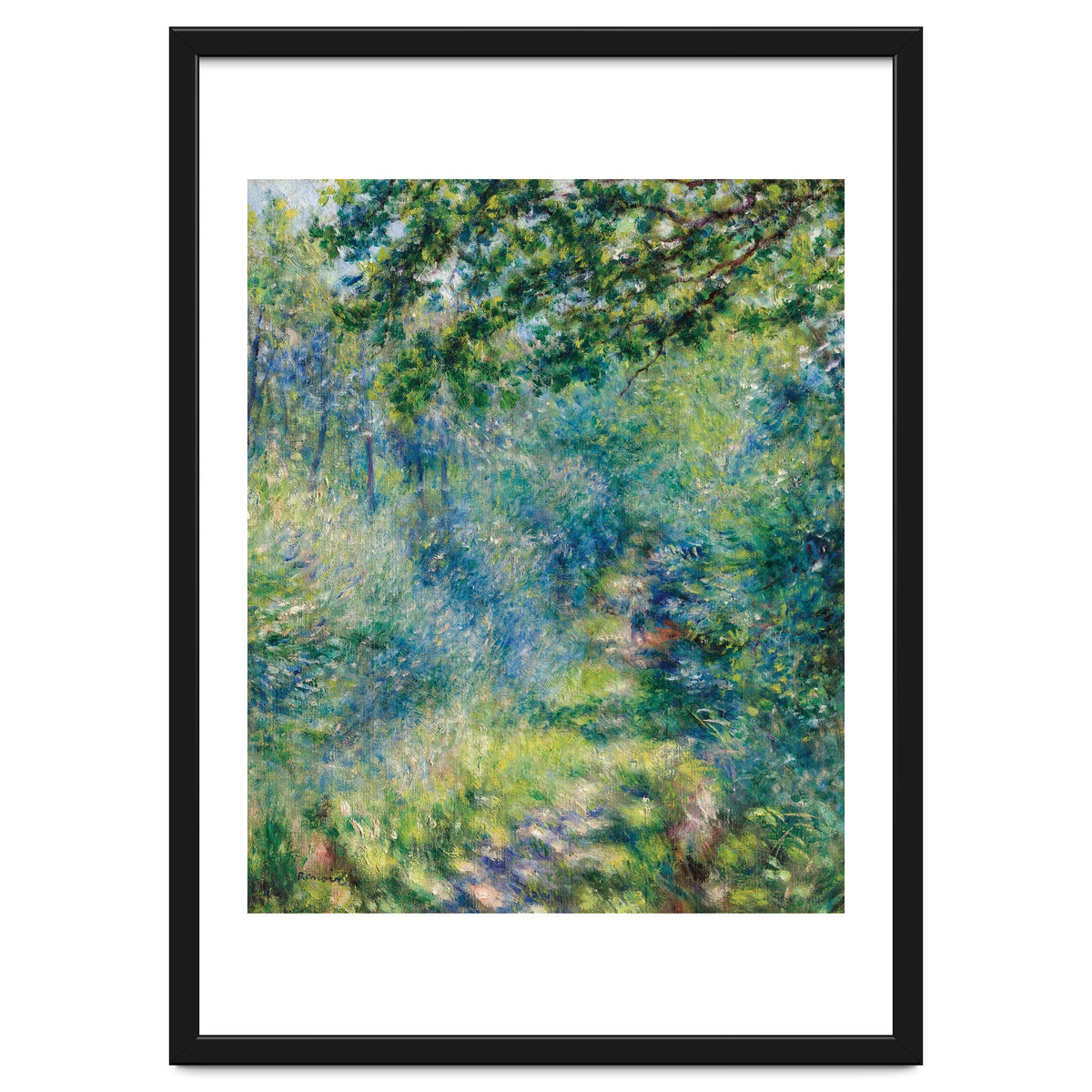 Renoir Path in the Forest Impressionist Landscape