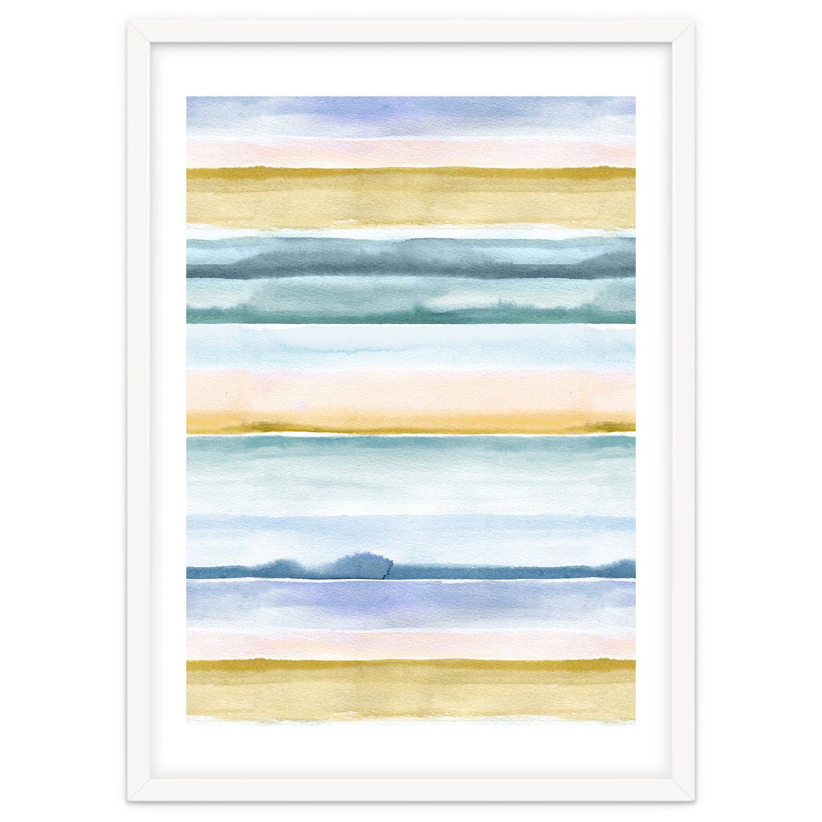 Relaxing Calm Stripes Blue Yellow