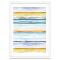 Relaxing Calm Stripes Blue Yellow