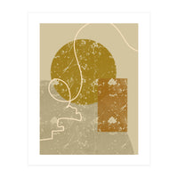 Geometric Composition with an Organic Touch (Print Only)