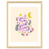 Lunar Snake  - lavander and cream thumbnail