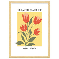 Amsterdam Flower Market - Modern Colorful Botanical Print