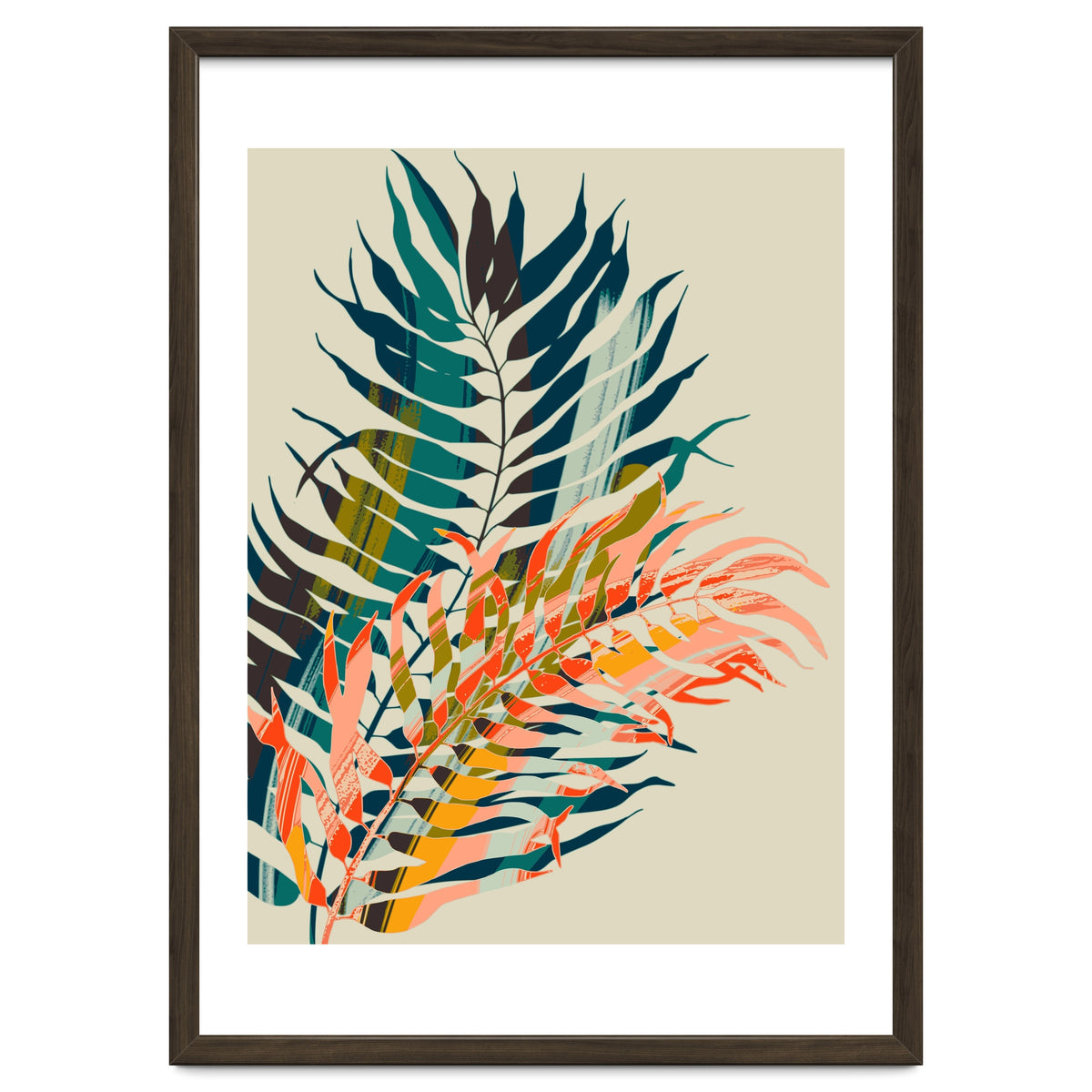 Colorful Palm Leaves