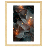 Ethereal Glowing Flora: Abstract Translucent Petals