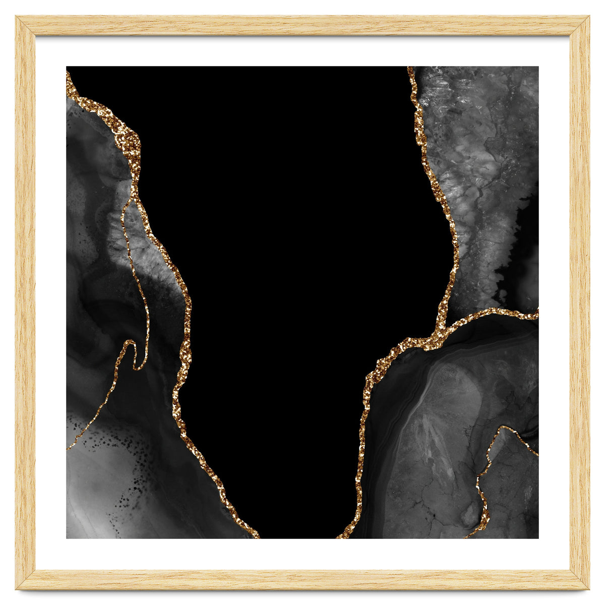 Black & Gold Agate Texture 03