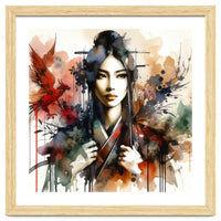 Phoenix Spirit Asian Warrior Portrait