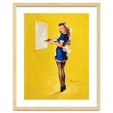 Pinup Sexy Waitress Looking Back thumbnail